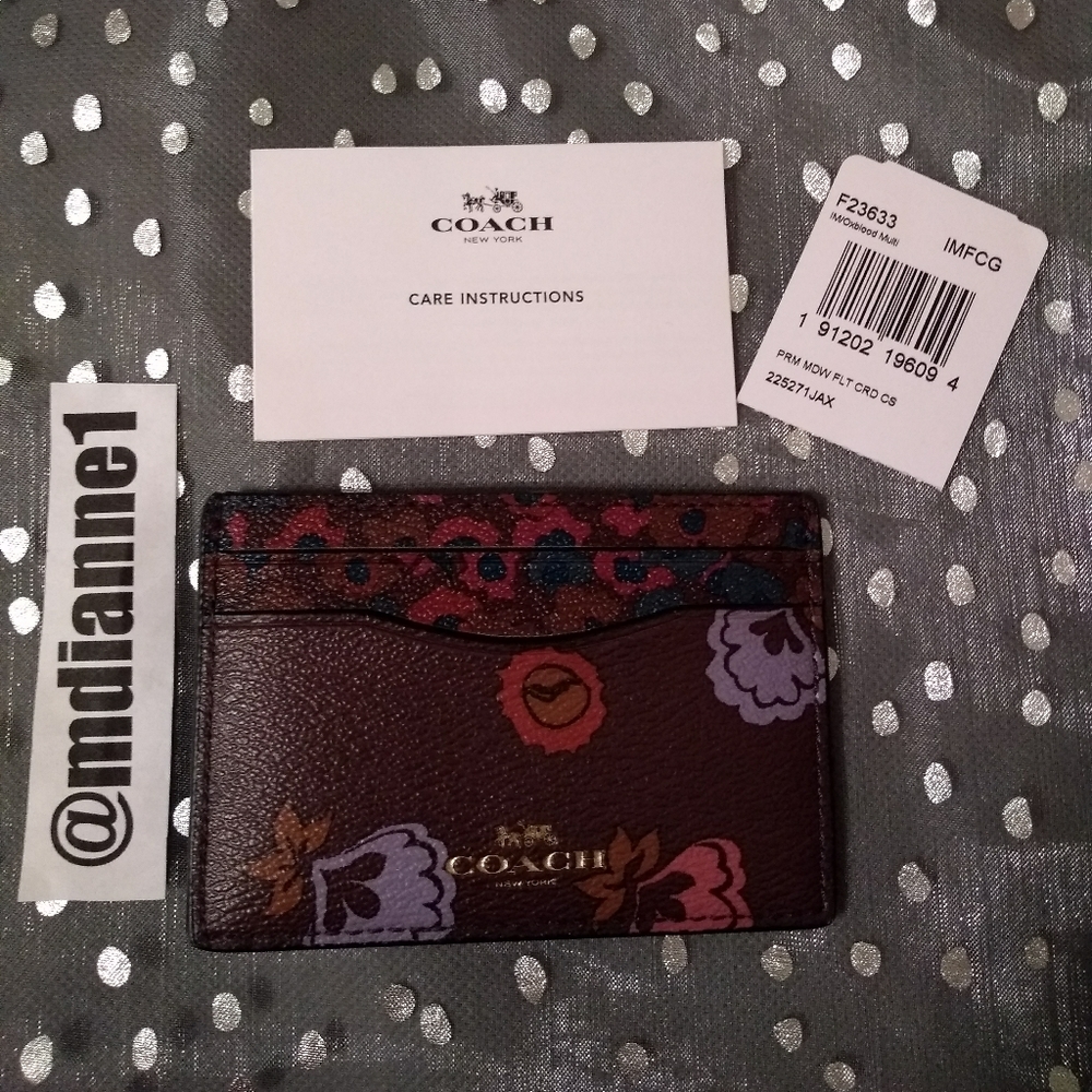 🆕 Coach Primrose Meadow Card Case